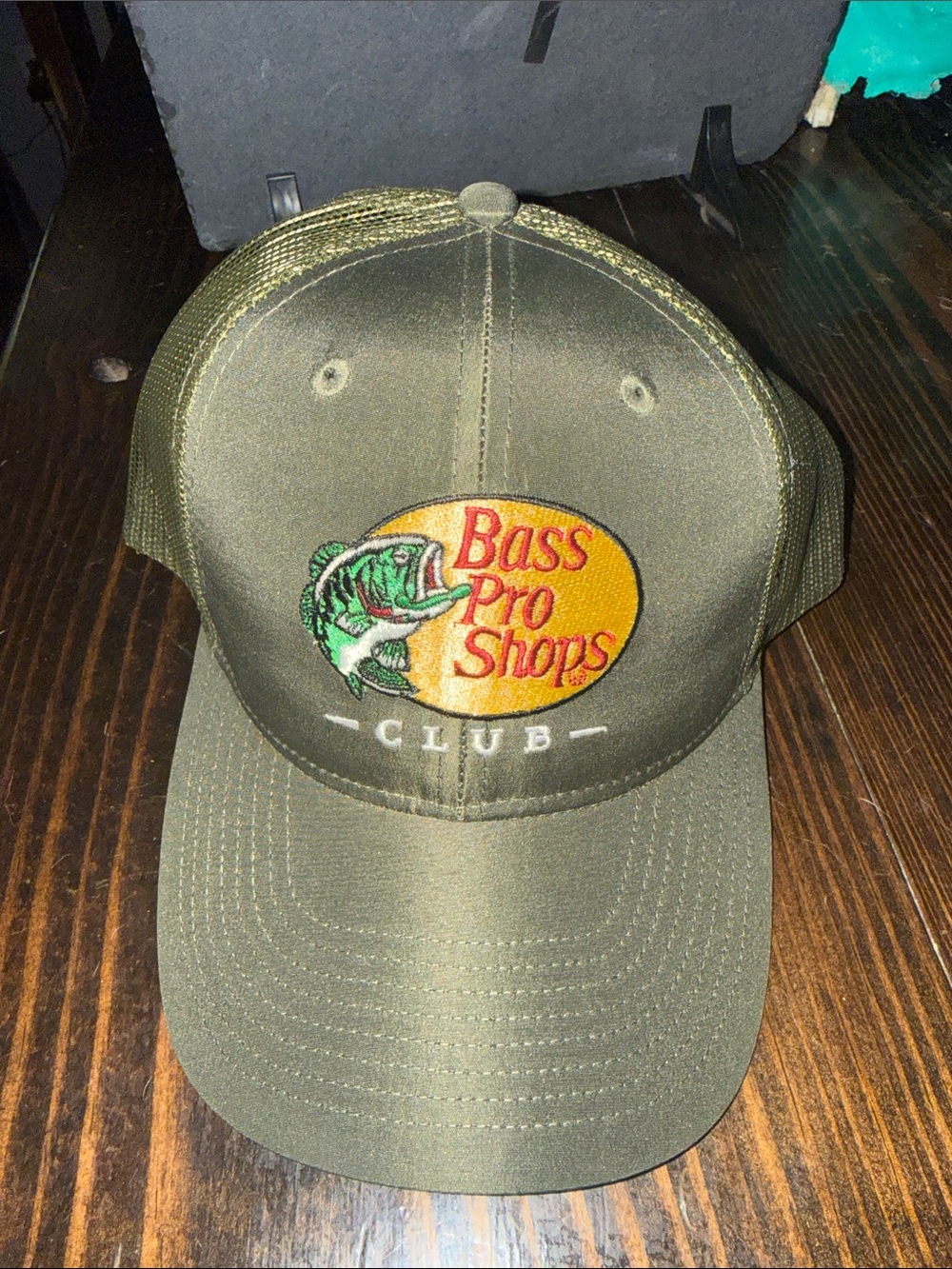Bass Pro Shops Club Olive Green Mesh-Back Cap